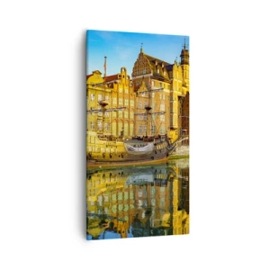 Bild auf Leinwand - Leinwandbild - Ein Spiegelbild der Vergangenheit - 55x100 cm