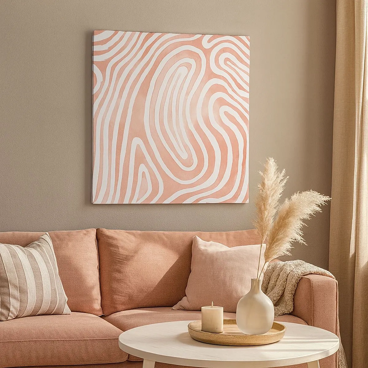 Bild auf Leinwand - Leinwandbild - Im Korallenlabyrinth - 30x30 cm