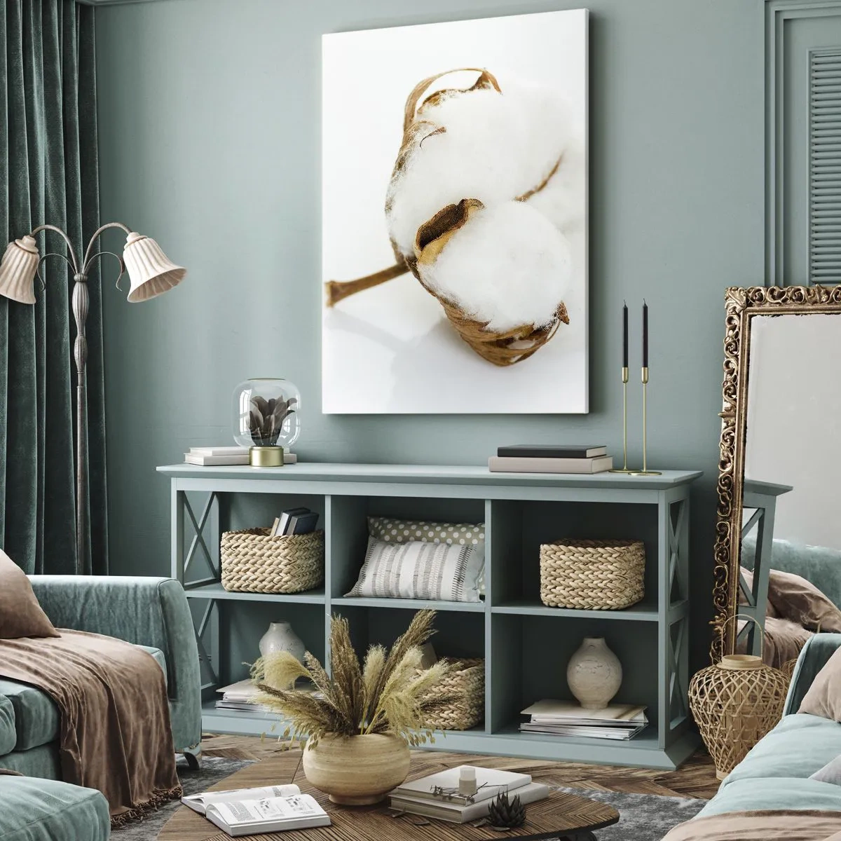 Bild auf Leinwand - Leinwandbild - Von Natur aus weich - 45x80 cm