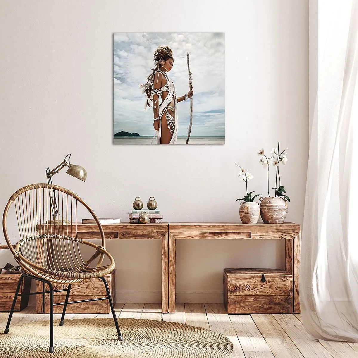 Bild auf Leinwand - Leinwandbild - Königin der Tropen - 30x30 cm