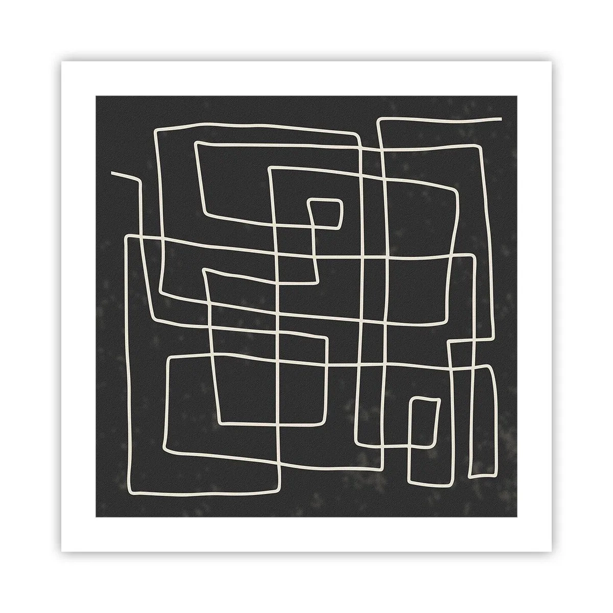 Poster - Nicht so einfach - 50x50 cm