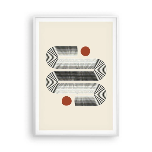 Poster in einem weißen Rahmen - Vom Anfang bis zum Ende - 70x100 cm