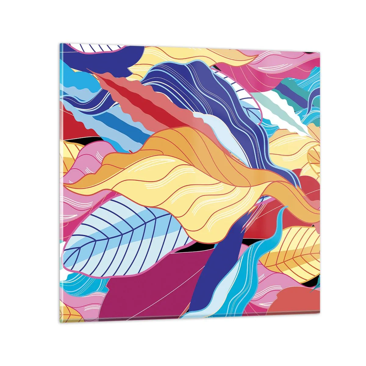 Glasbild - Bild auf glas - Buntes Durcheinander - 50x50 cm