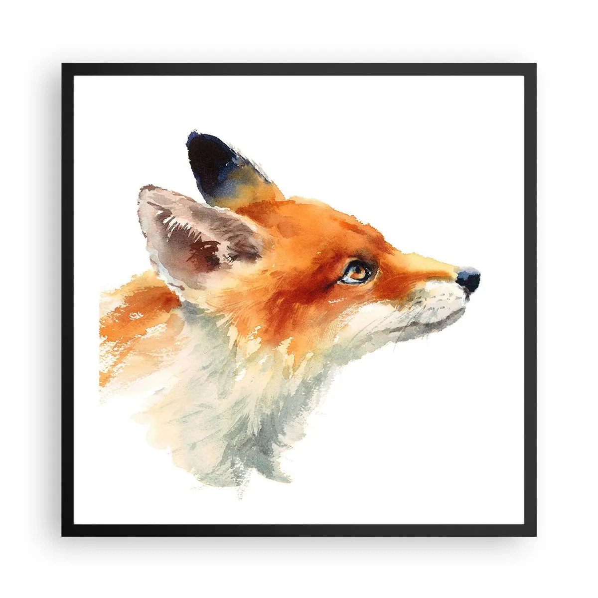 Poster in einem schwarzem Rahmen - Man kann nie vorsichtig genug sein - 60x60 cm