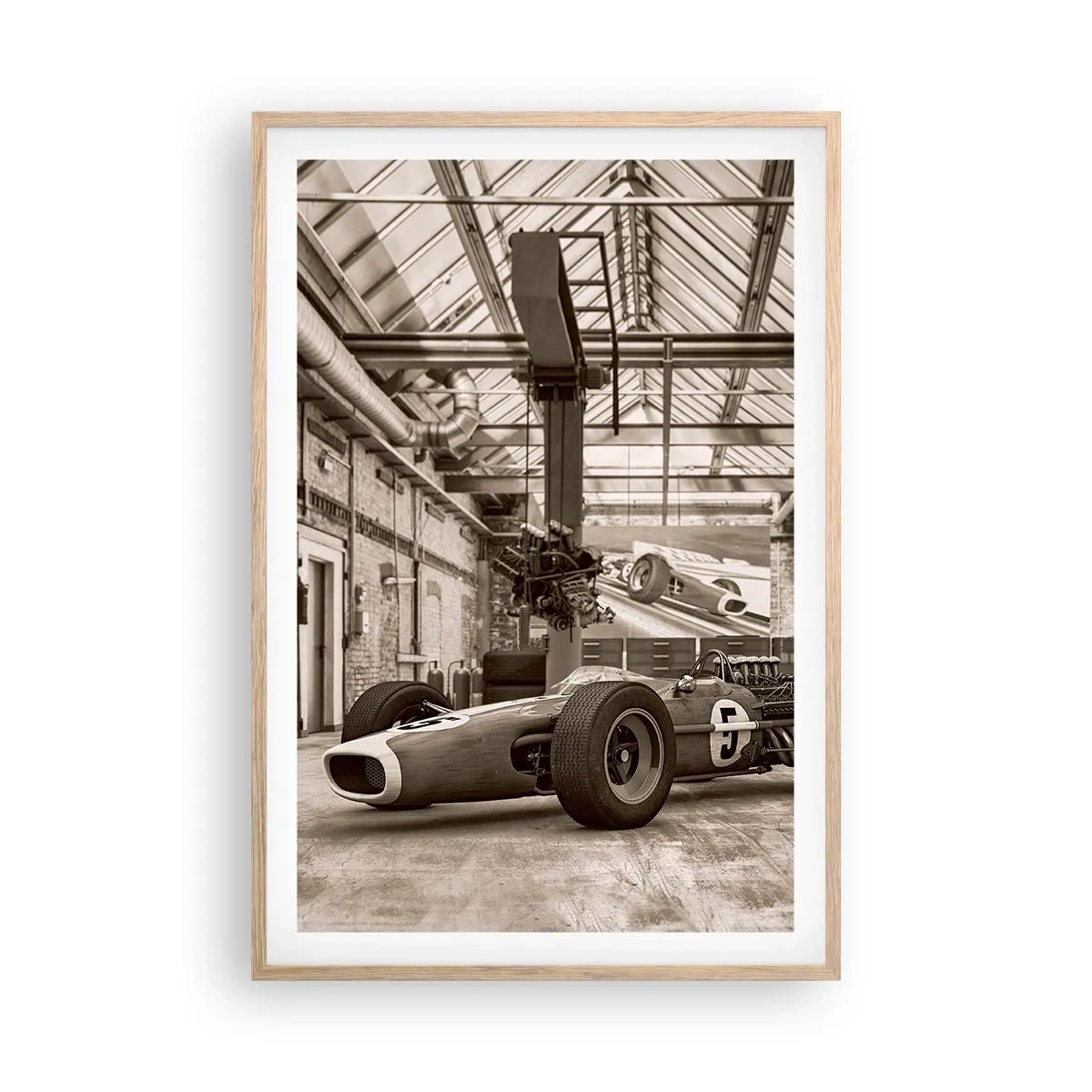 Poster in einem Rahmen aus heller Eiche - Die Siegerruhe - 61x91 cm