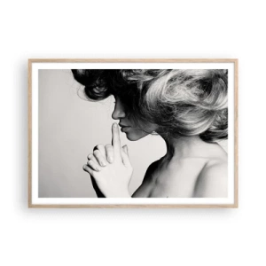 Poster in einem Rahmen aus heller Eiche - Auf sich selbst hören - 100x70 cm