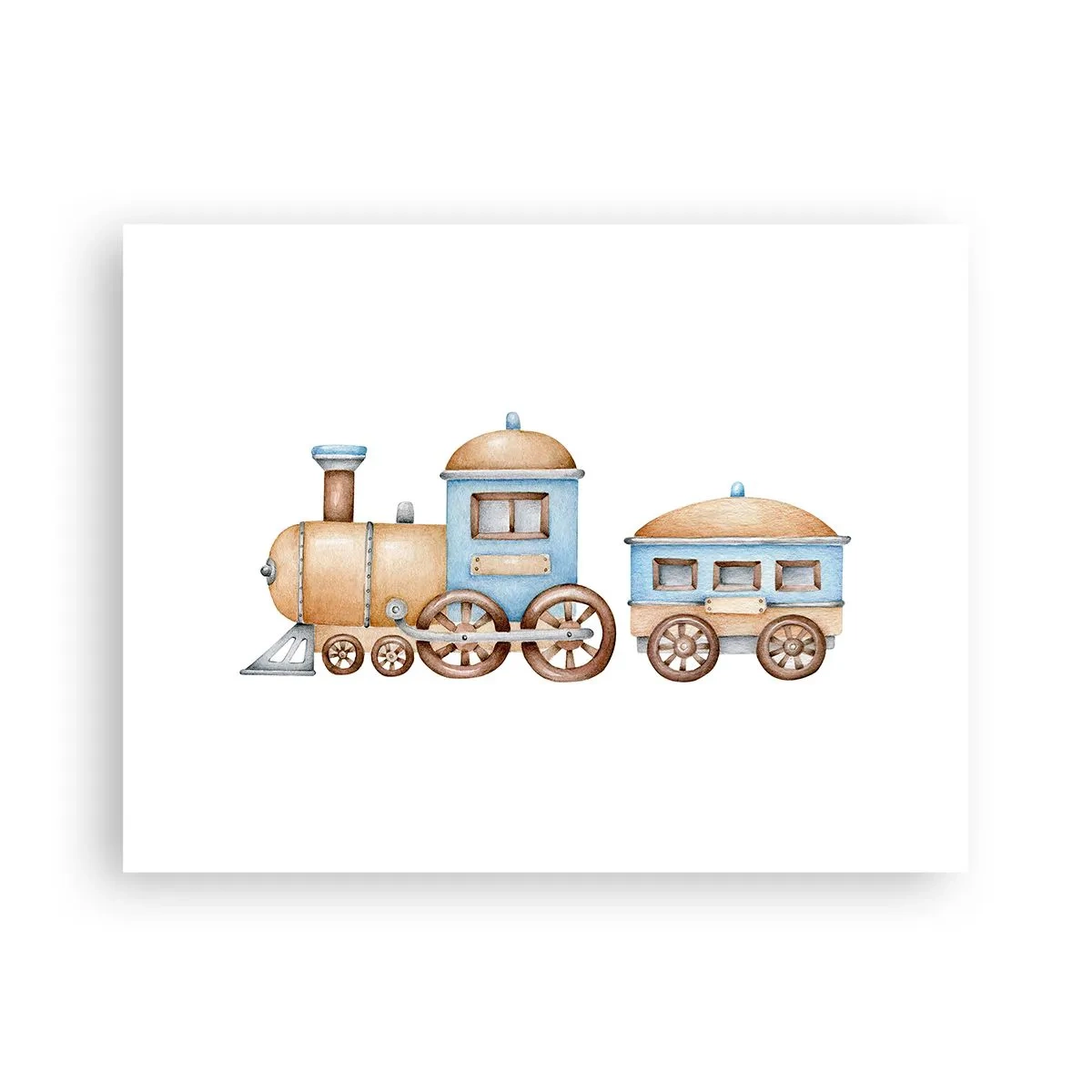 Poster - Am Bahnhof steht ... - 40x30 cm