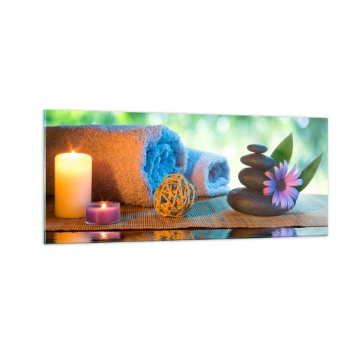 Glasbild - Bild auf glas - Zeit für den Körper - 100x40 cm