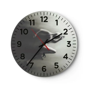 Wanduhr - Glasuhr - Unwiderstehlich - 40x40 cm