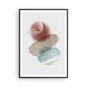 Poster in einem schwarzem Rahmen - Korallen des Weltraums - 70x100 cm