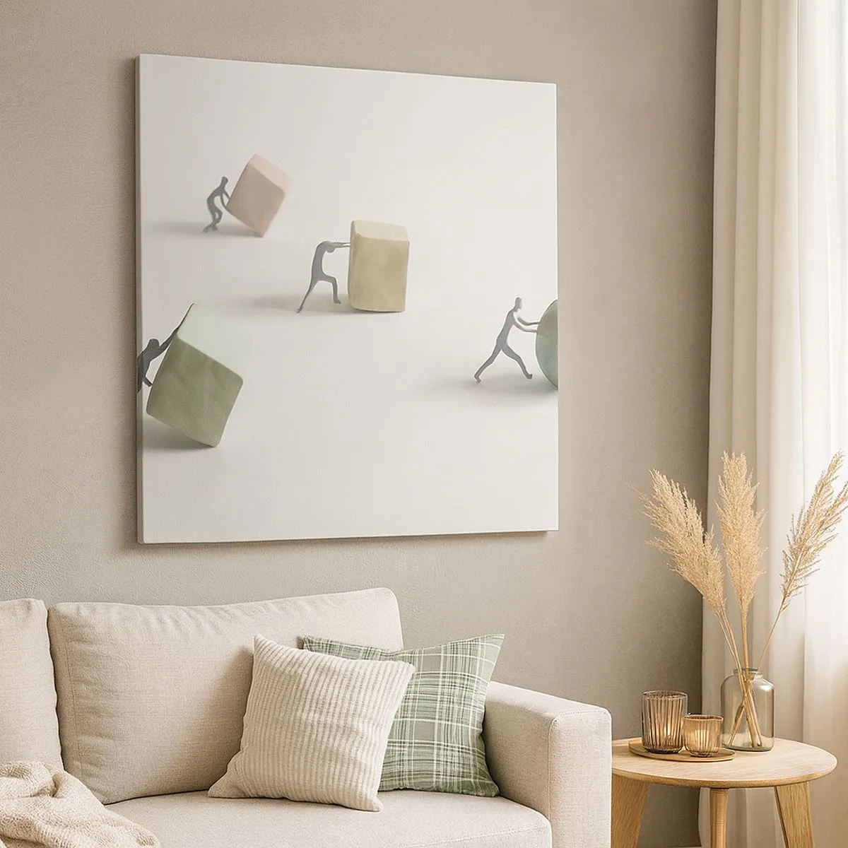 Bild auf Leinwand - Leinwandbild - Pures Leben - 30x30 cm