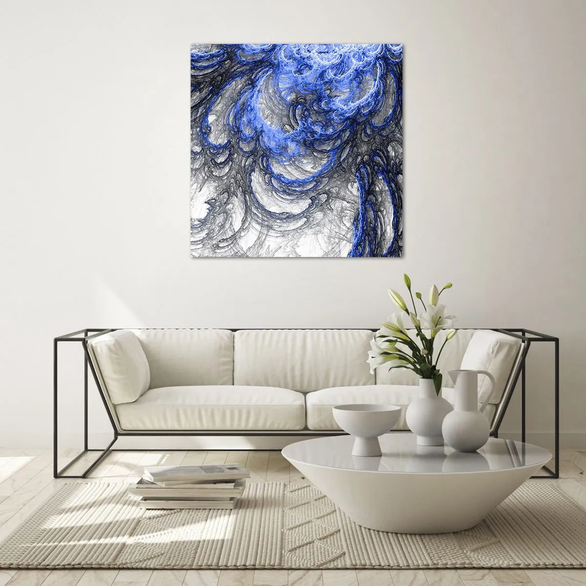 Glasbild - Bild auf glas - Die Geburt einer Welle - 30x30 cm