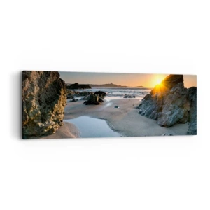 Bild auf Leinwand - Leinwandbild - Unberührt von menschlicher Hand - 90x30 cm