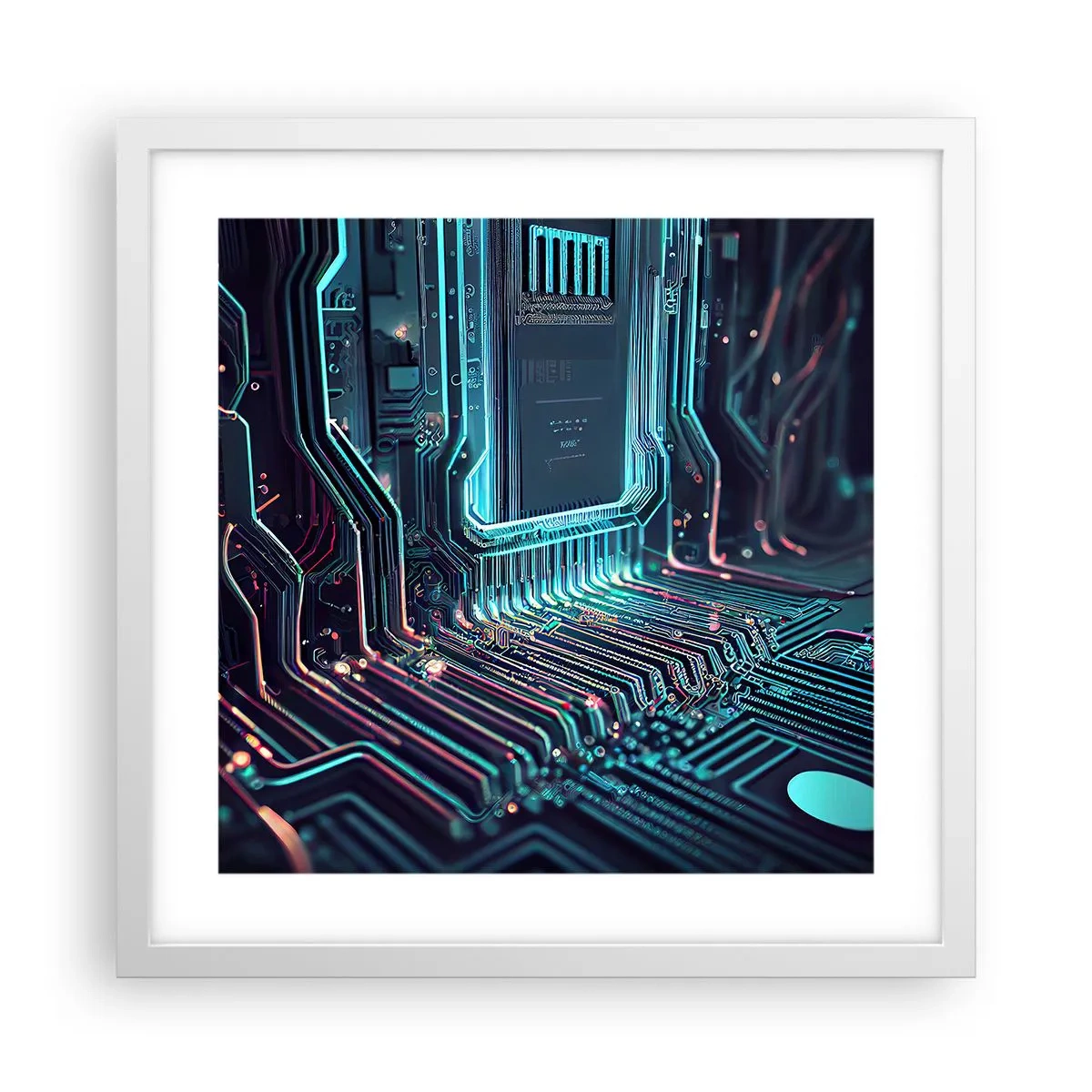 Poster in einem weißen Rahmen - Ich denke nur… - 40x40 cm