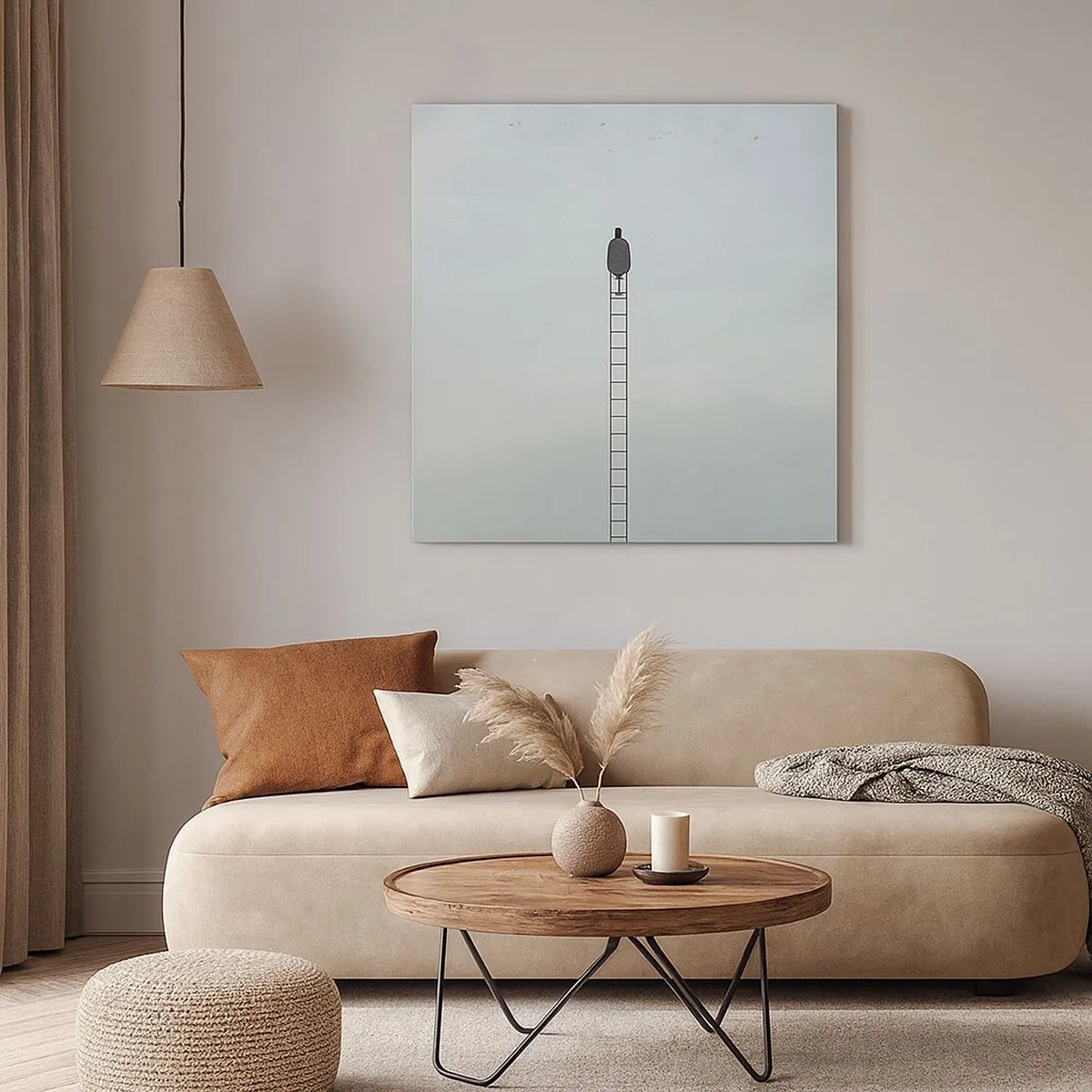 Bild auf Leinwand - Leinwandbild - Erhebe dich darüber! - 30x30 cm