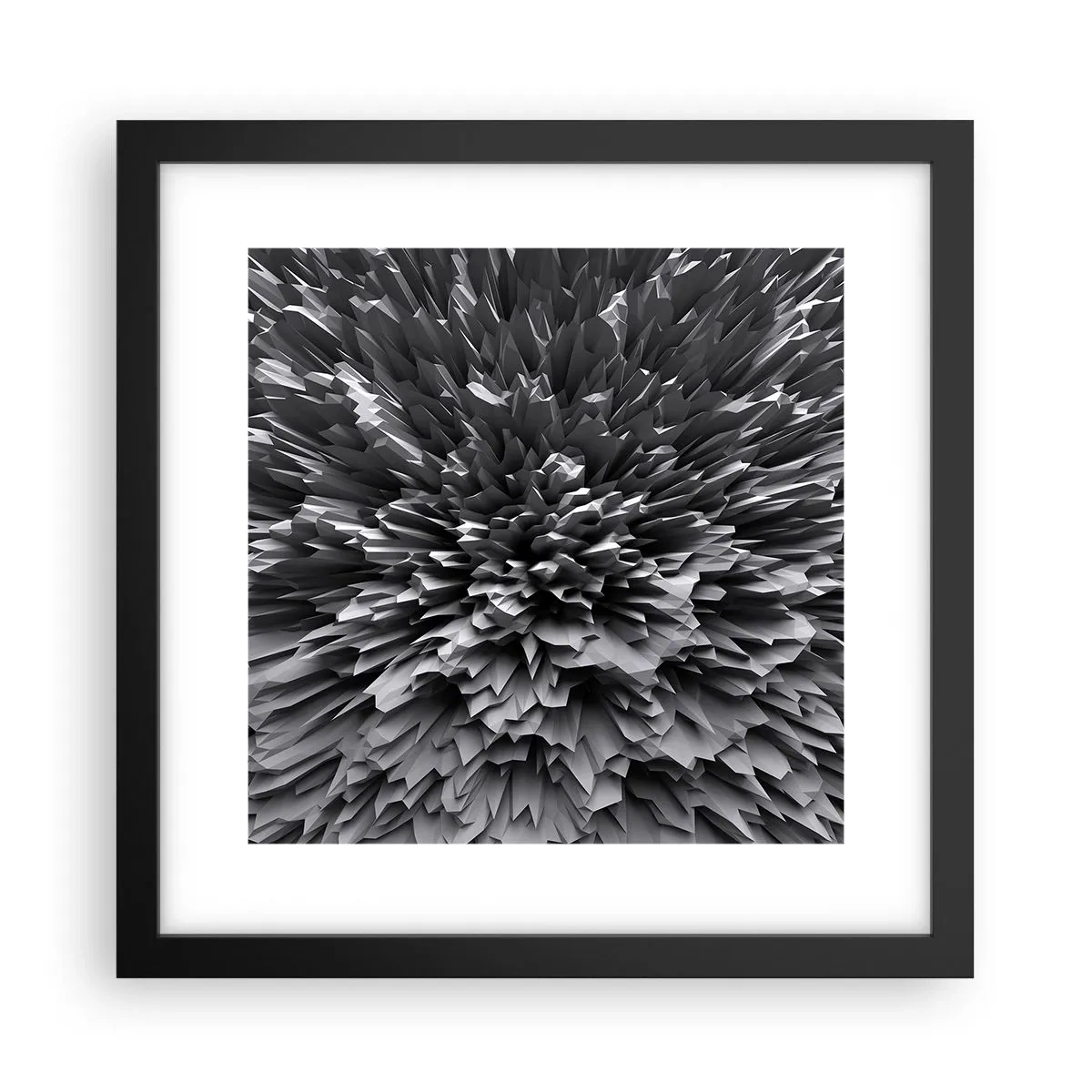Poster in einem schwarzem Rahmen - Härter kann es nicht werden - 30x30 cm