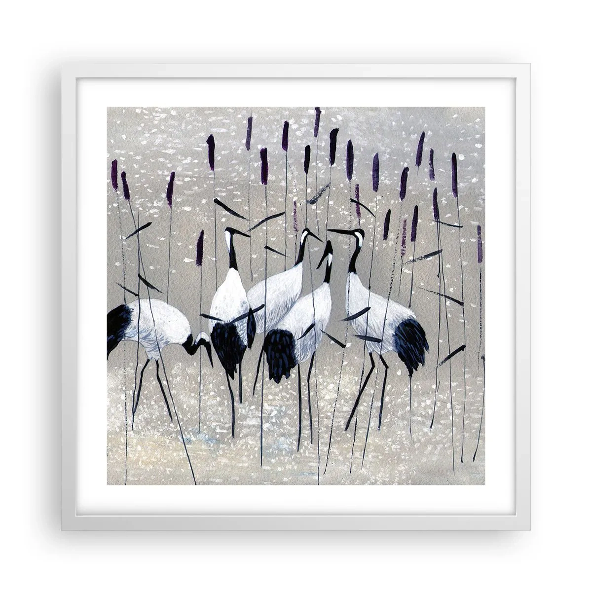 Poster in einem weißen Rahmen - Unter ihren eigenen - 50x50 cm