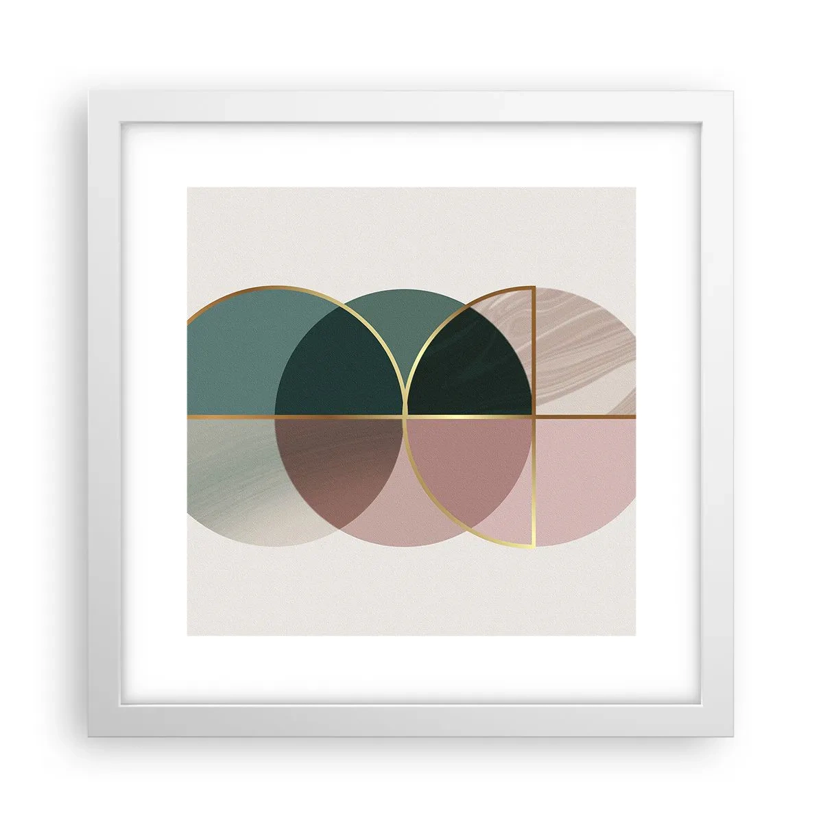 Poster in einem weißen Rahmen - Ein Rad hinter dem anderen… - 30x30 cm