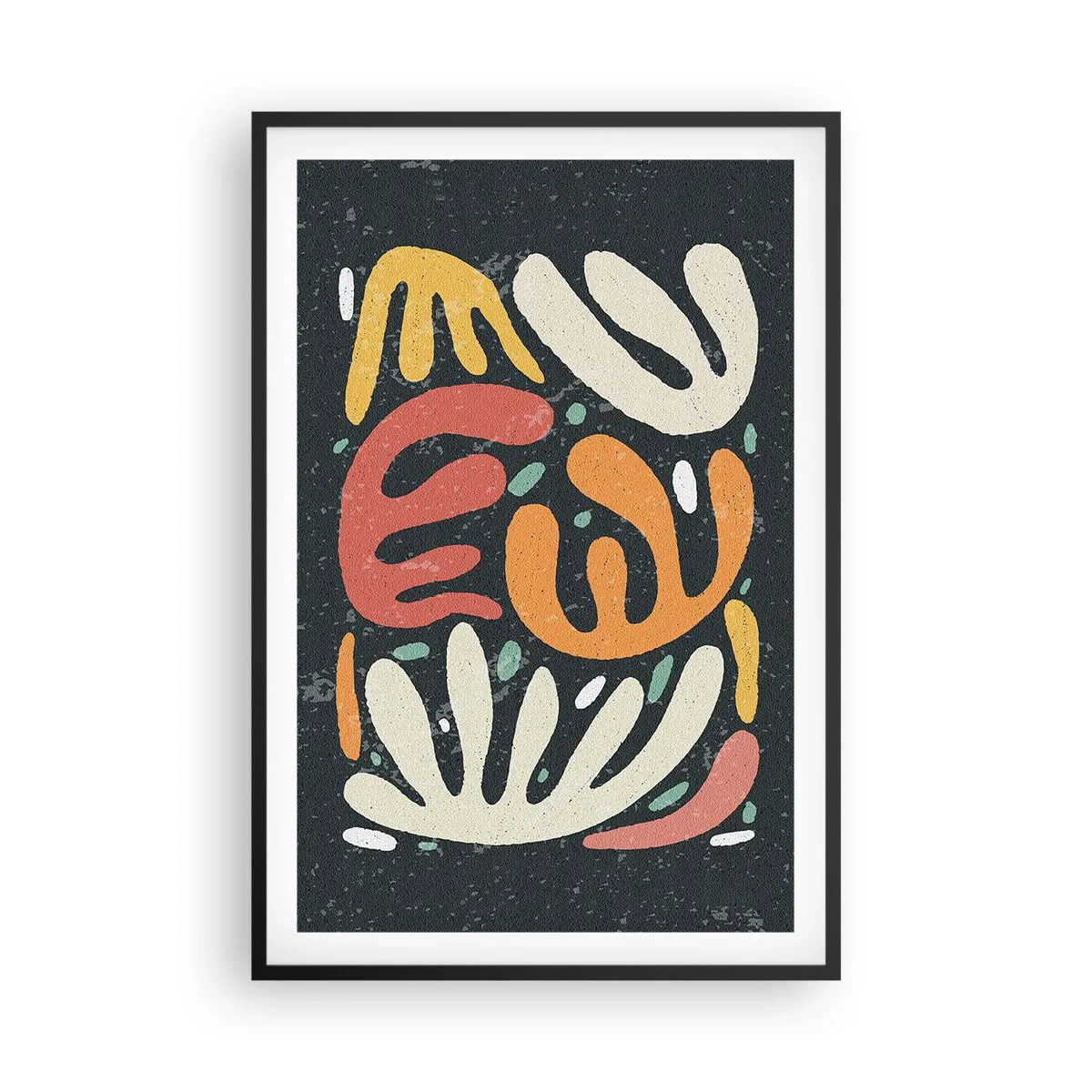 Poster in einem schwarzem Rahmen - Komposition – Ich erwische dich gleich - 61x91 cm