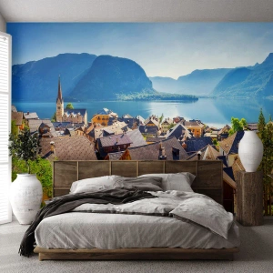 Fototapete Standard Eco - Es könnte nicht malerischer sein - Landschaft, Stadt, Österreich - 350x256 cm