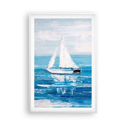 Poster in einem weißen Rahmen - Mit Freund an der Seite - 61x91 cm