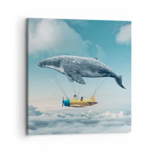 Bild auf Leinwand - Leinwandbild - Warum nicht? - 70x70 cm