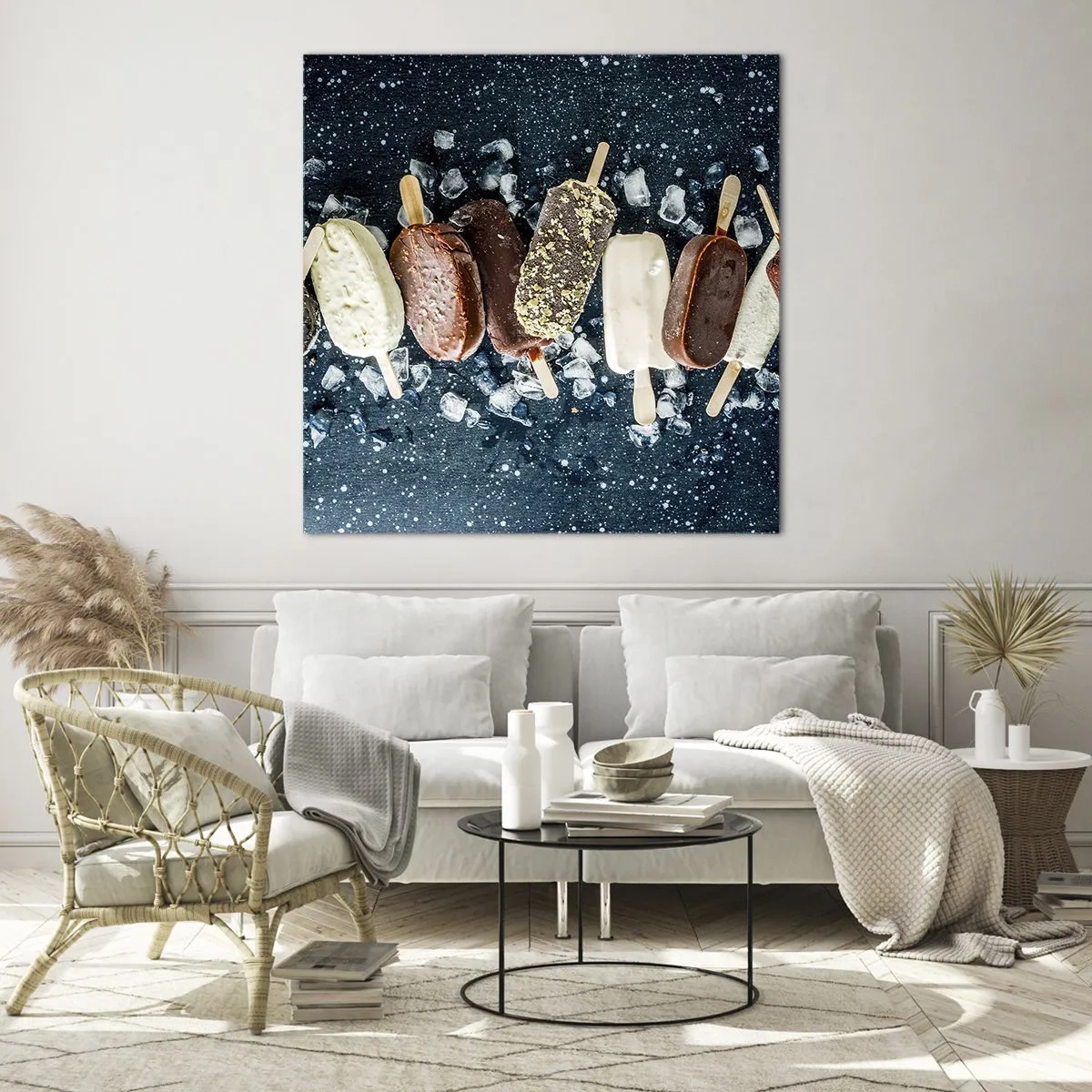 Glasbild - Bild auf glas - Geschmack des heißen Sommers - 70x70 cm