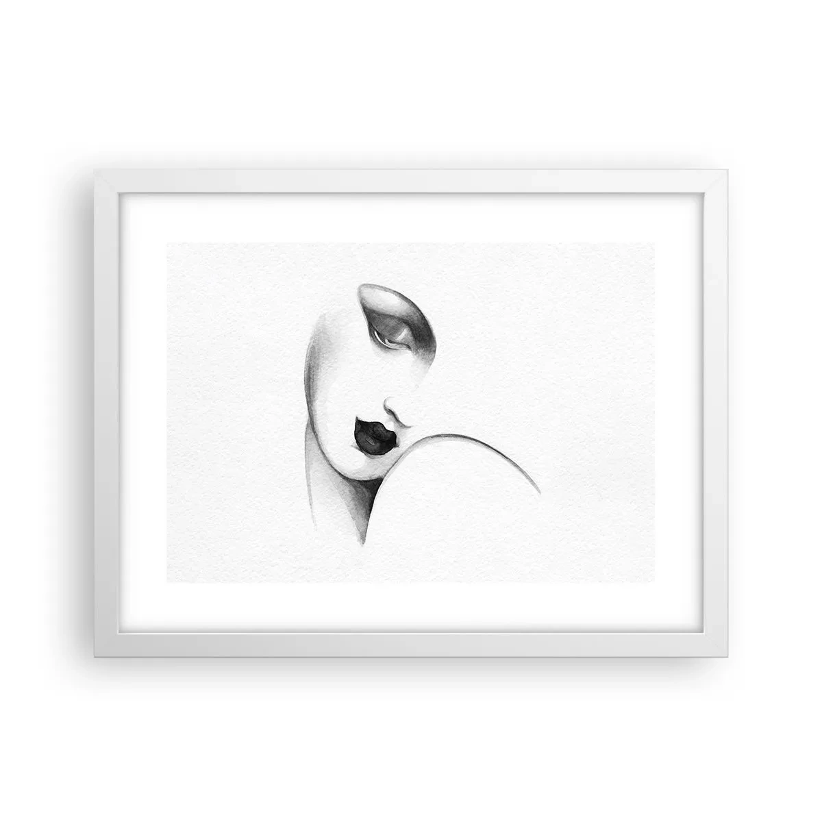 Poster in einem weißen Rahmen - Im Stil von Łempicka - 40x30 cm