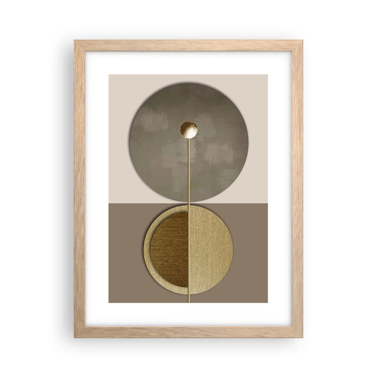 Poster in einem Rahmen aus heller Eiche - Perfekte Balance - 30x40 cm