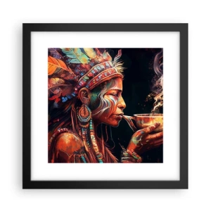 Poster in einem schwarzem Rahmen - Magisches Ritual - 30x30 cm