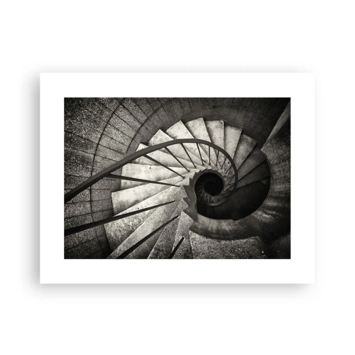Poster - Treppe hoch, Treppe runter - 40x30 cm