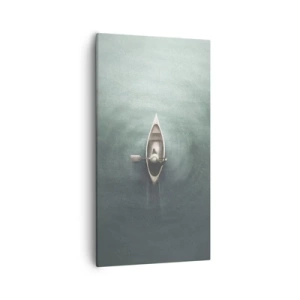 Bild auf Leinwand - Leinwandbild - Durch den Mondsee - 55x100 cm