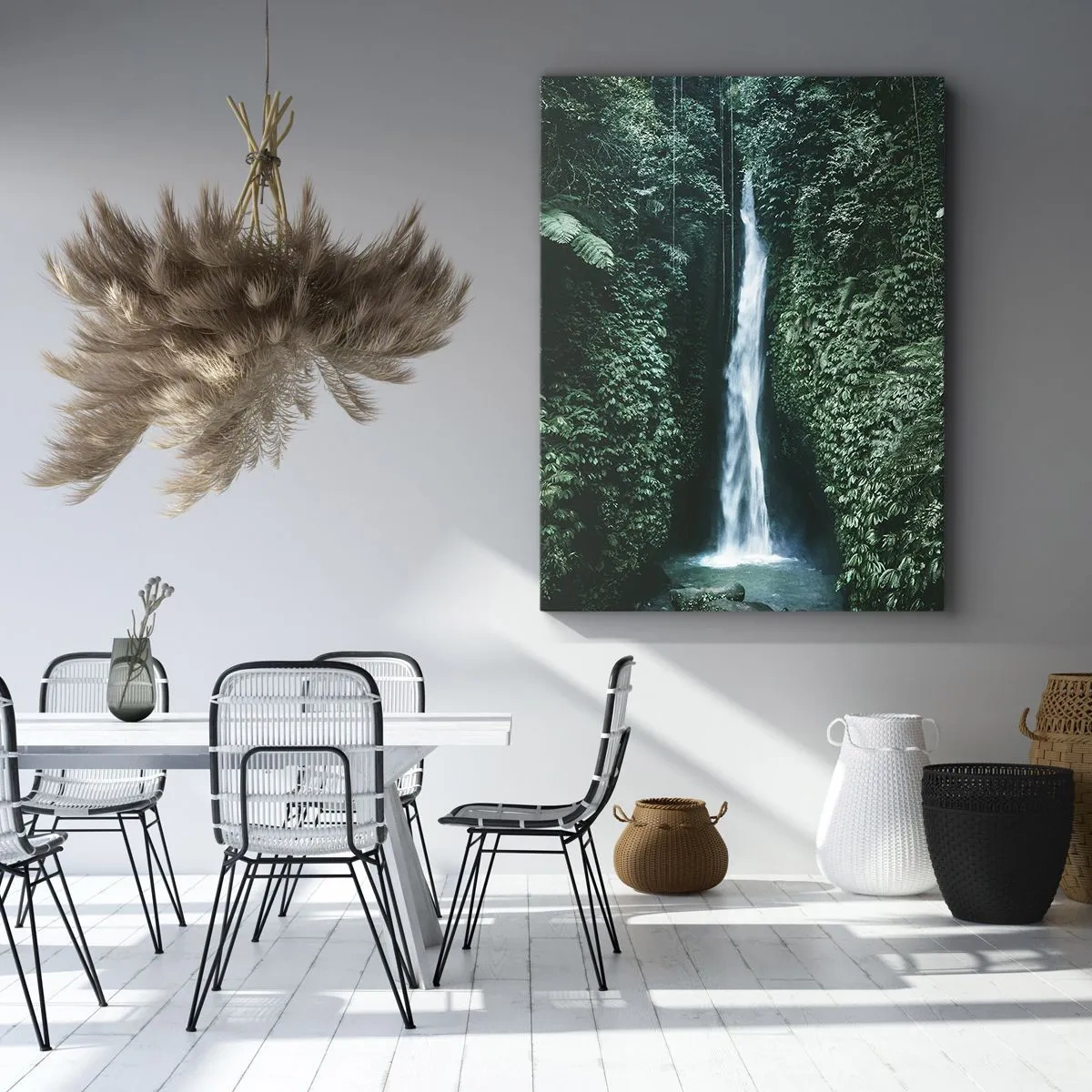 Bild auf Leinwand - Leinwandbild - Tropisches Spa - 65x120 cm