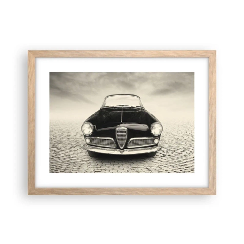 Poster in einem Rahmen aus heller Eiche - Man muss mich einfach lieben - 40x30 cm