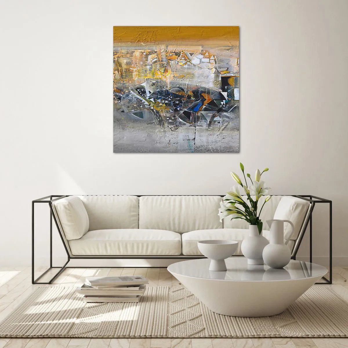 Glasbild - Bild auf glas - Alles wird gut - 70x70 cm