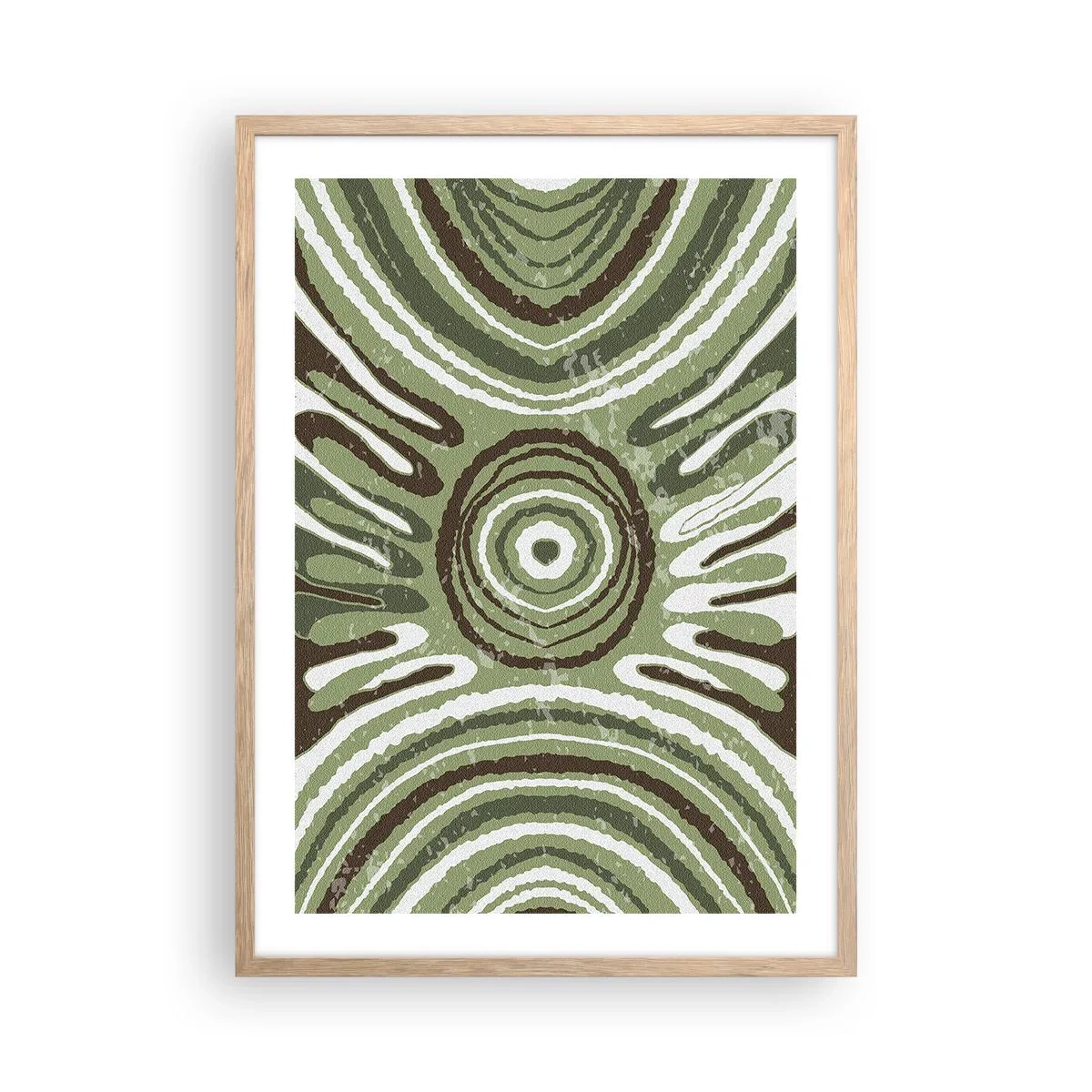 Poster in einem Rahmen aus heller Eiche - Explosion von Emotionen - 50x70 cm