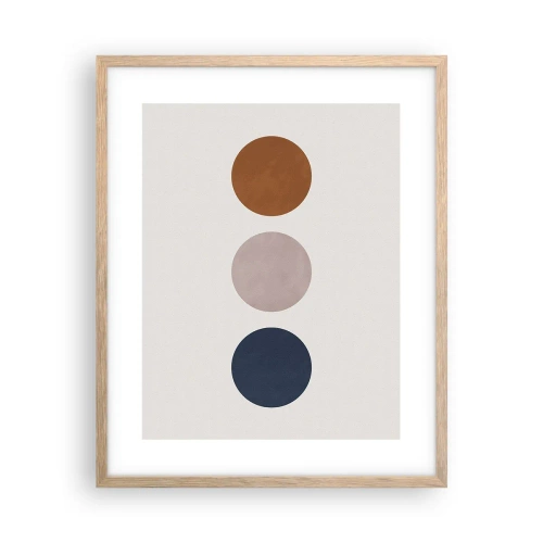 Poster in einem Rahmen aus heller Eiche - Ein Symbol für Exzellenz - 40x50 cm