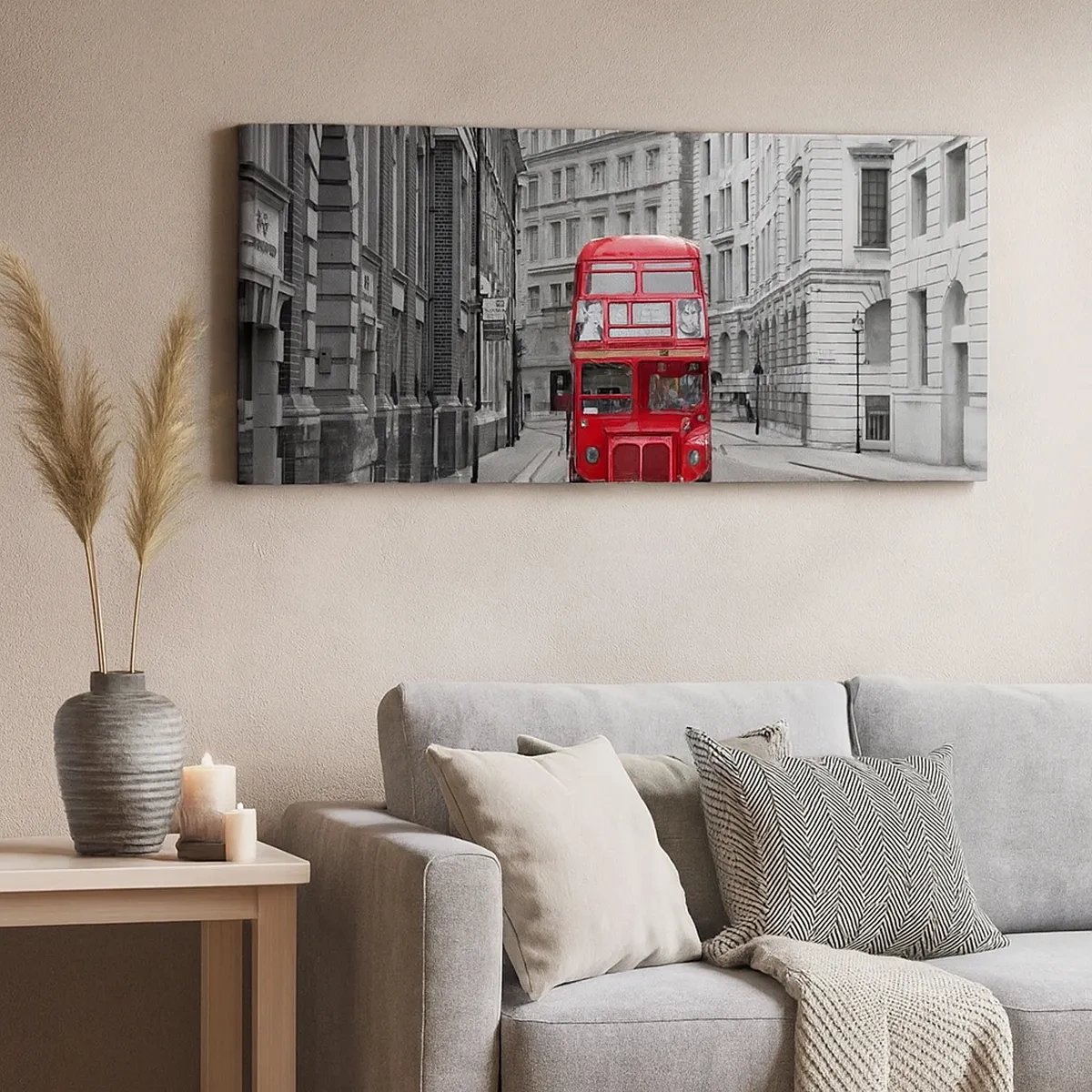 Bild auf Leinwand - Leinwandbild - Der Alltag muss nicht grau sein - 30x30 cm