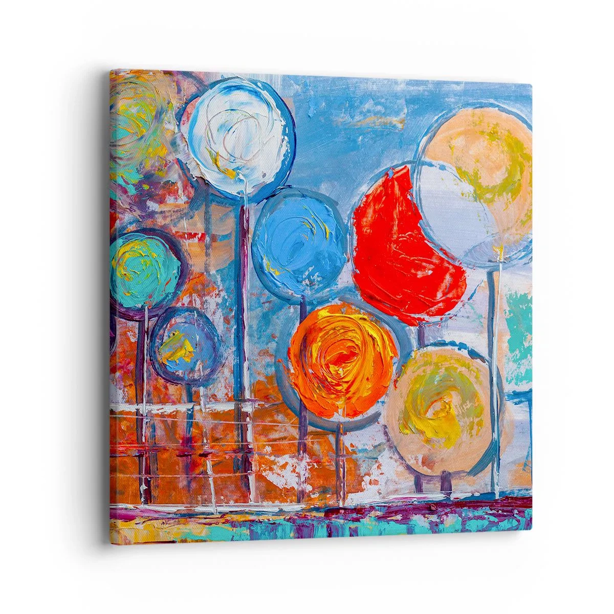 Bild auf Leinwand - Leinwandbild - Wunder am Stiel - 40x40 cm