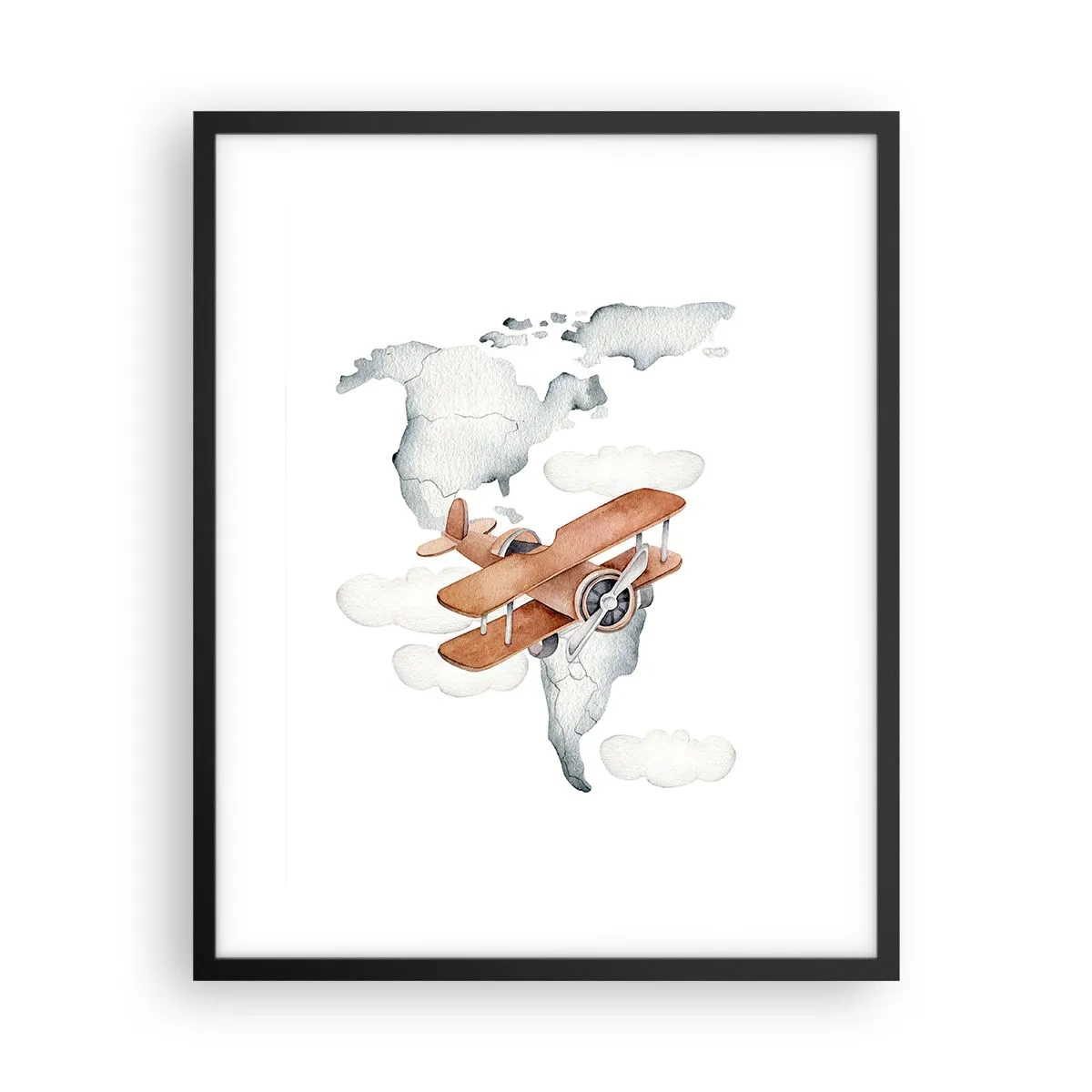 Poster in einem schwarzem Rahmen - Im Pioniergeist - 40x50 cm