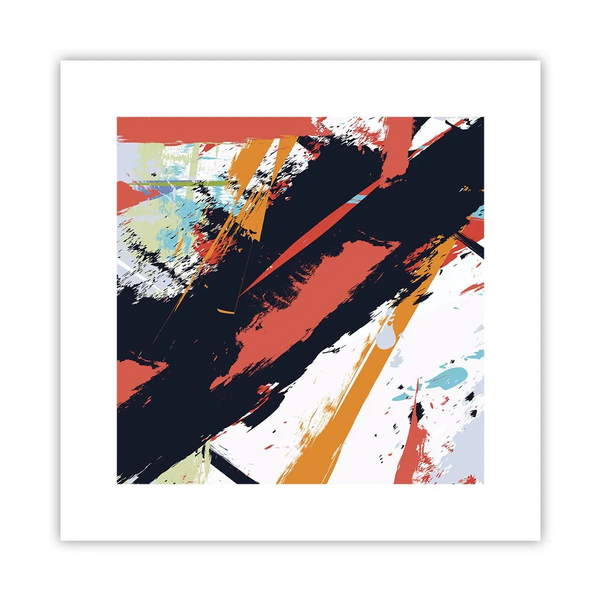 Poster - Dynamische Komposition - 30x30 cm