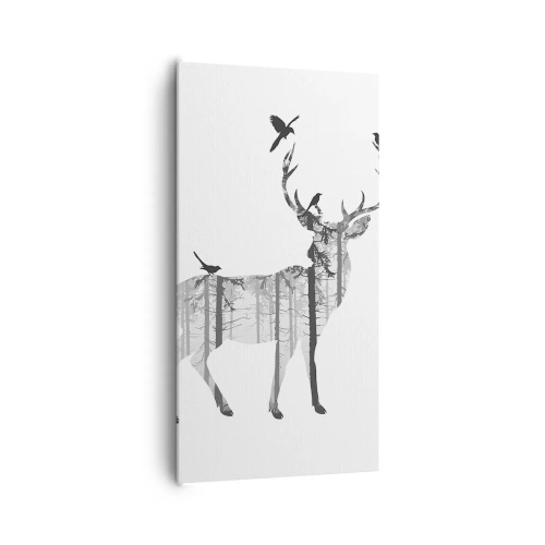 Bild auf Leinwand - Leinwandbild - Guter Waldgeist - 65x120 cm