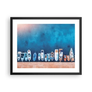 Poster in einem schwarzem Rahmen - In einer Reihe - 50x40 cm