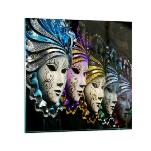 Glasbild - Bild auf glas - Geheimnis in Gold und Silber - 40x40 cm