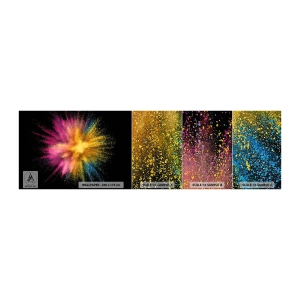 Fototapeten Muster Premium Sand - Die Geburt der Farben - Abstraktion, Stück, Fantasie - 100x30 cm