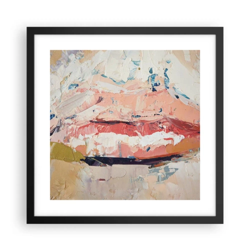 Poster in einem schwarzem Rahmen - Es weckt die Sinne - 40x40 cm