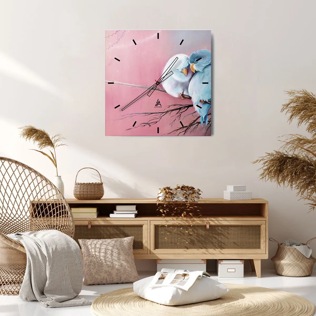 Wanduhr - Glasuhr - Was kann ich hier hinzufügen? ... - 30x30 cm