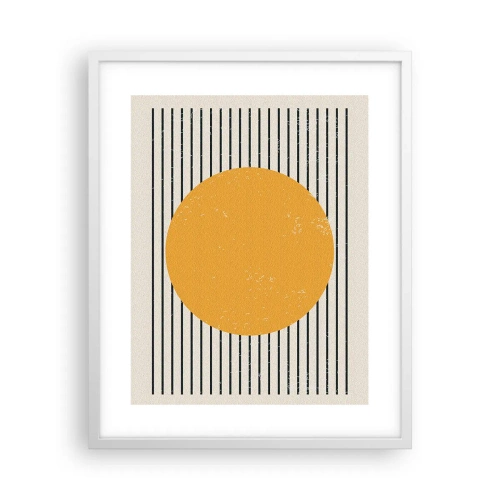 Poster in einem weißen Rahmen - Die Kraft der Einfachheit - 40x50 cm