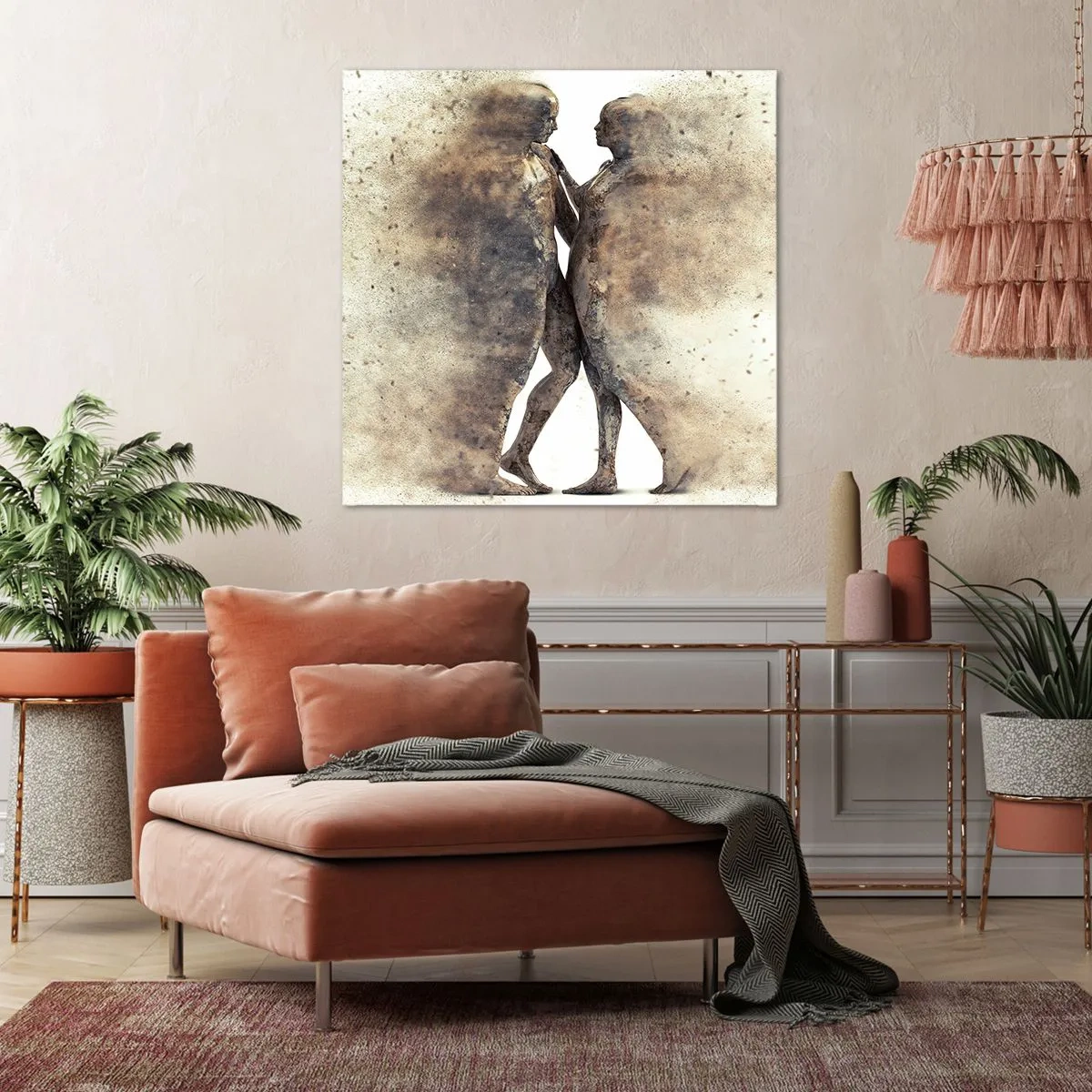 Bild auf Leinwand - Leinwandbild - Sie erhoben sich aus dem Staub, um zu lieben - 70x70 cm