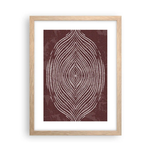 Poster in einem Rahmen aus heller Eiche - Der Raum spricht - 30x40 cm